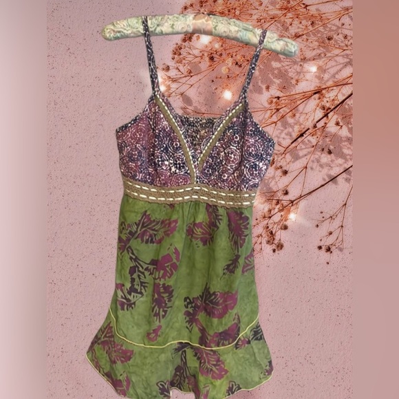 Santiki Tops - Santiki Halter dress/top y2k vintage whimsical. M